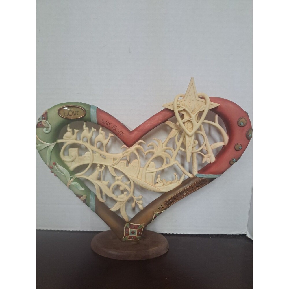 2008 Enesco Take Heart Love Was Born At Christmas Figurine